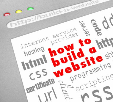 How to Build a Website - Web Screen clipart