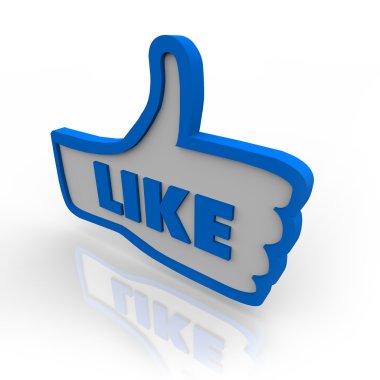 Thumb Up Symbol Icon for Like Review clipart