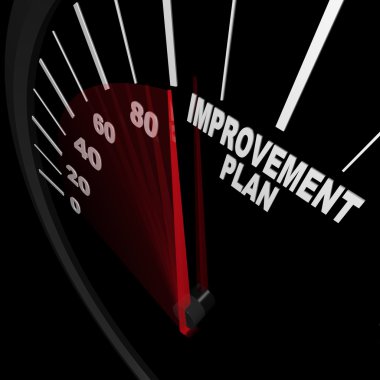 Improvement Plan Speedometer - Change for Success clipart