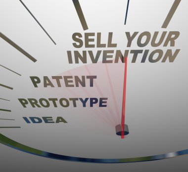 Sell Your Invention Words on Speedometer Steps for Inventing clipart