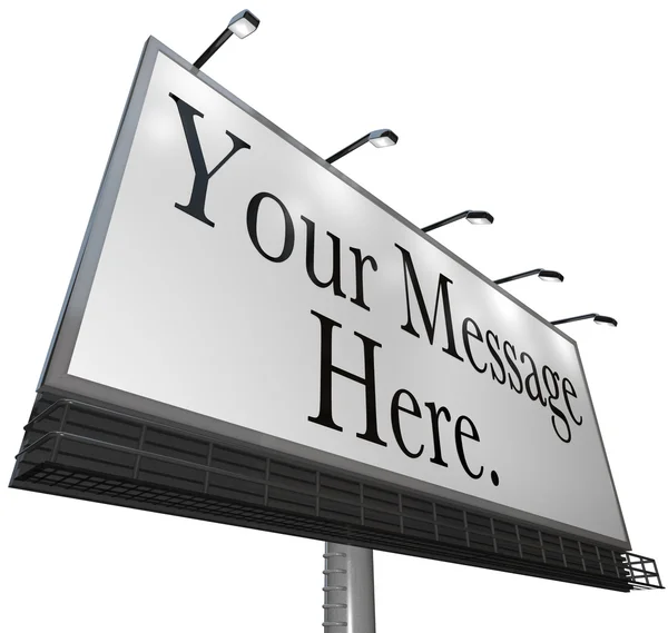 Your Message Here - Advertisement of Product on Billboard — Stockfoto