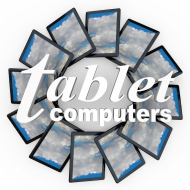 Tablet bilgisayarlar yeni teknoloji cihazlar e-okuyucu
