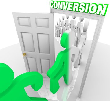 Converting Prospects into Customers Through Doorway clipart