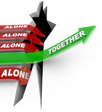 Working Together Beats Alone - Strength in Numbers clipart