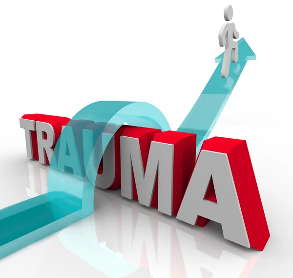 Trauma überwinden - Therapie und Rehabilitation überwinden Problem — Stockfoto