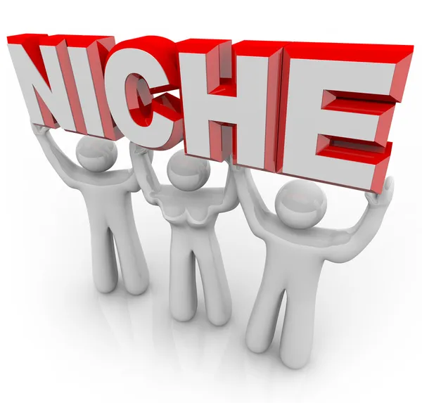 Niche marketing csapat az ügyfelek egyedi igényeinek — Stock Fotó