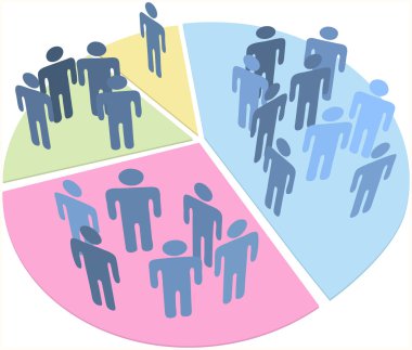 statistics population data pie chart clipart