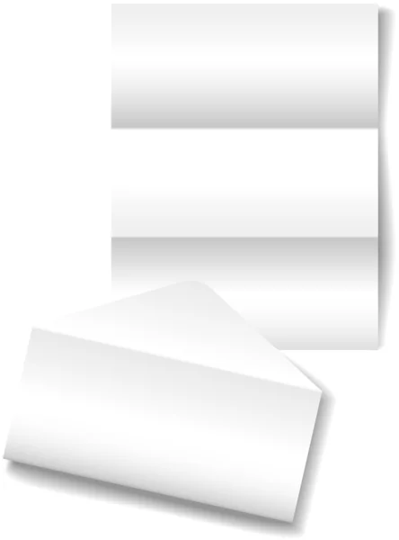 Відкритий аркуш конверта канцелярський паперовий фон — стоковий вектор