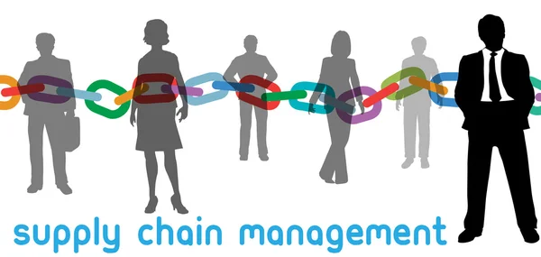 SCM supply chain management onderneming manager — Stockvector