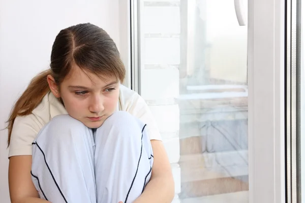 stock image Girl at the window