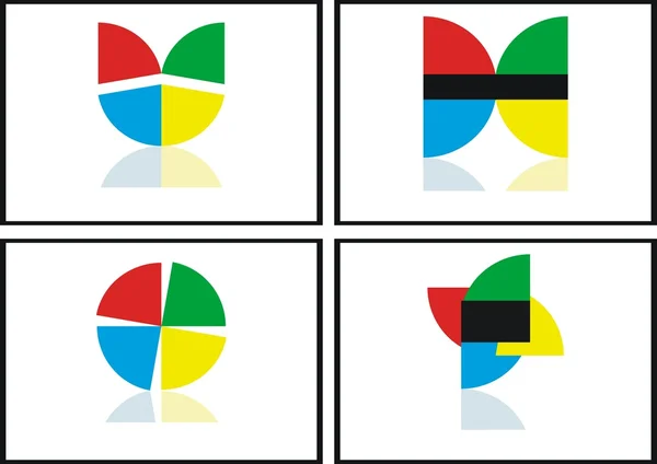 Logo kartları — Stok Vektör