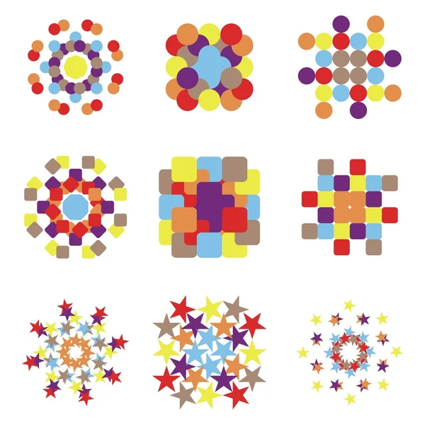 カラフルなベクトルのロゴ — ストックベクタ