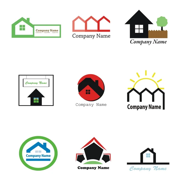 stock vector Real estate logos