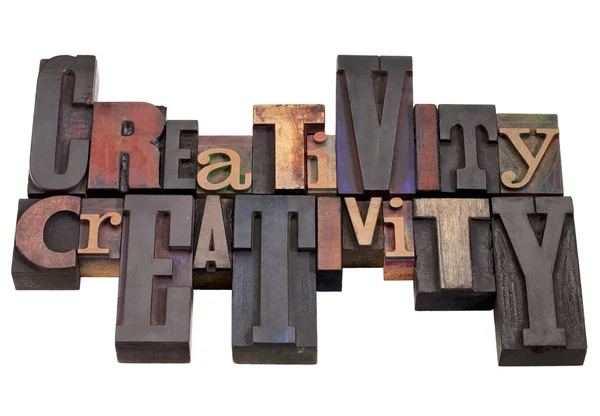 Kreativität Wort abstrakt — Stockfoto