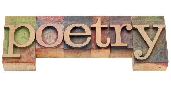 Poetry in letterpress type