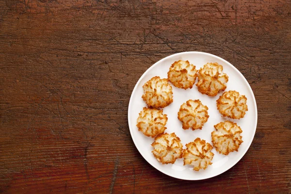 Kokosnoot macaroon cookies — Stockfoto