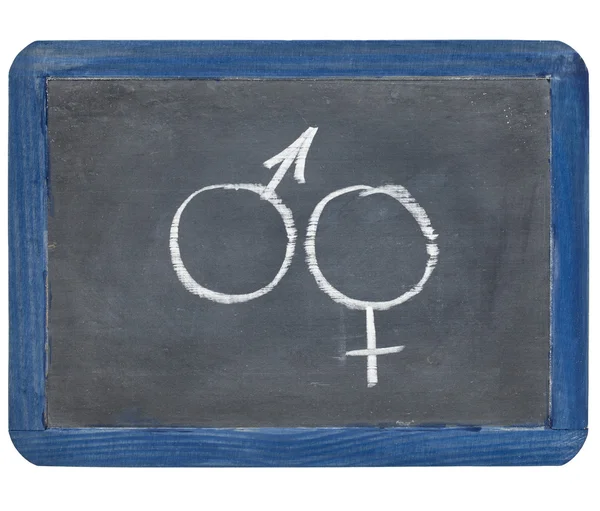 男性和女性的性别符号 — 图库照片