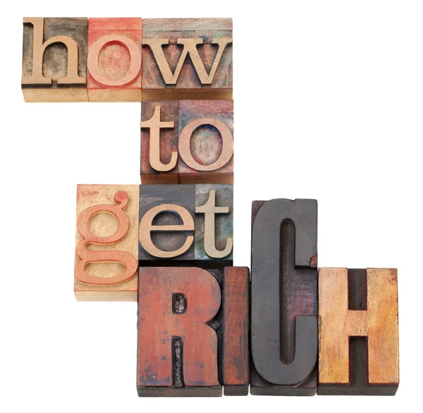 How to get rich — Stock Photo, Image