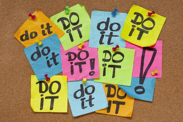 Do it - procrastination concept — Stock Photo, Image