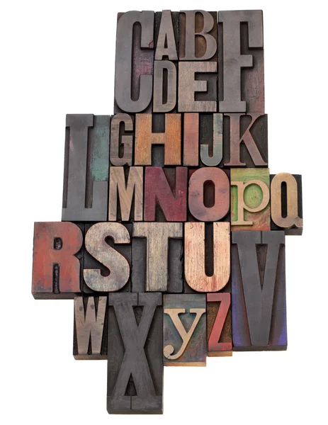 Alfabeto inglês abstract — Fotografia de Stock