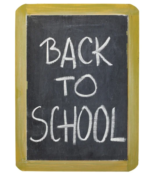 Voltar para a escola no quadro negro — Fotografia de Stock