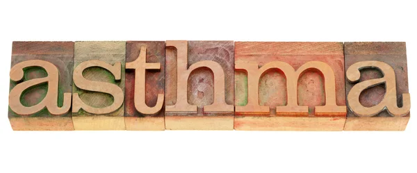 Athma word in letterpress type — Stock Photo, Image