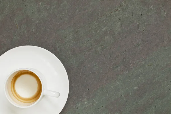 Ceașcă goală de cafea espresso — Fotografie, imagine de stoc