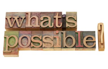 What is possible? clipart