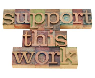 Support this work clipart