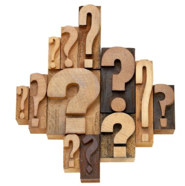 Question mark abstract clipart