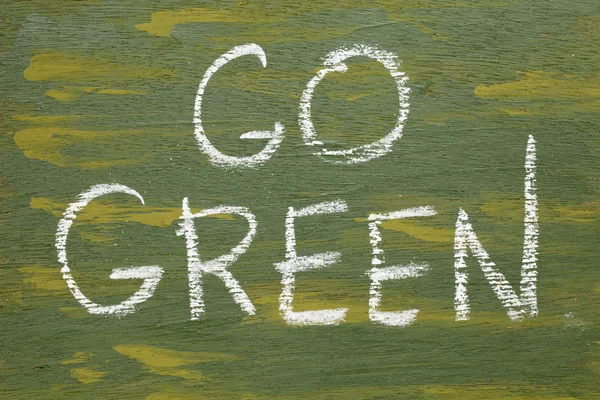 Go green sign — Stock Photo, Image