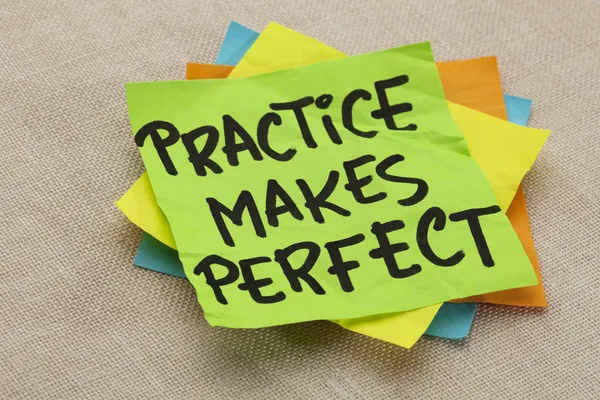 Practice makes perfect — Stock Photo, Image