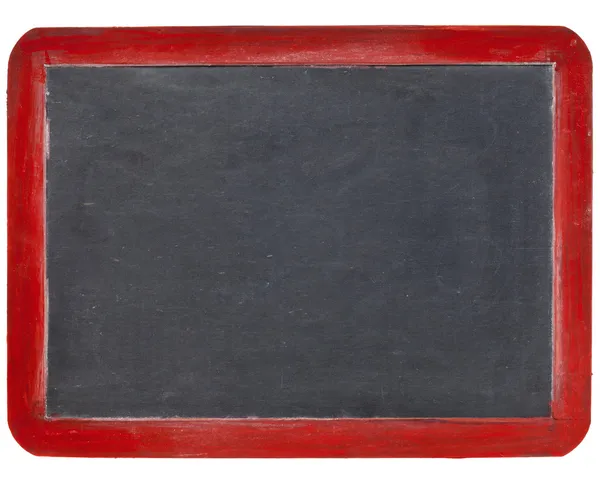 Kırmızı ahşap arduvaz yazı tahtası — Stok fotoğraf