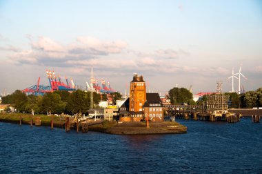 Hamburg harbor - Pilot house clipart