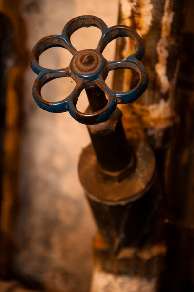 Rusty water tap