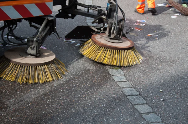Street sweeper machine/car — Stock Photo, Image