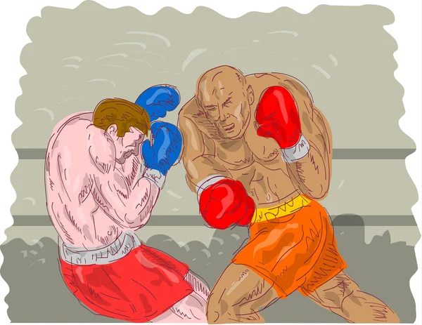 Boxers boxing — Stock Photo, Image