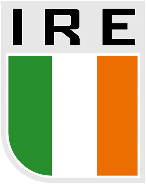 Bandeira do ícone da Irlanda — Fotografia de Stock