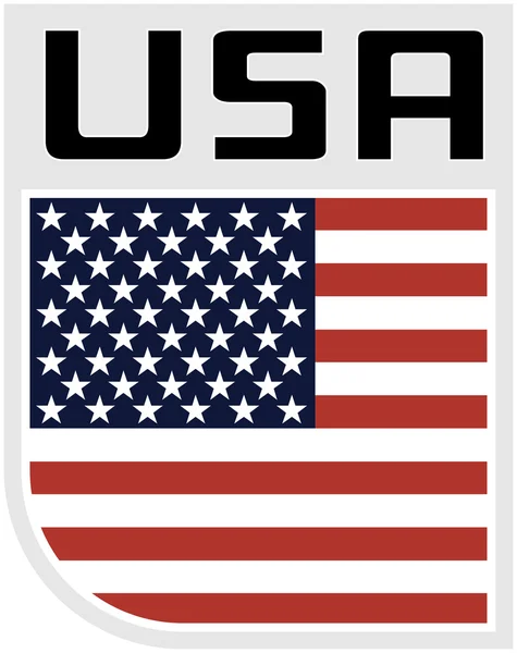 Ícone de bandeira dos EUA — Fotografia de Stock
