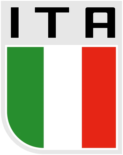 Flaga ikona Włochy — Zdjęcie stockowe
