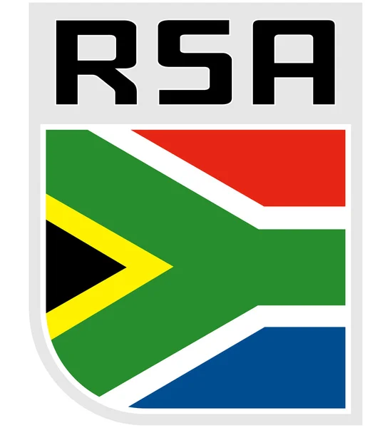 दक्षिण आफ्रिका चिन्ह प्रजासत्ताक ध्वज — स्टॉक फोटो, इमेज