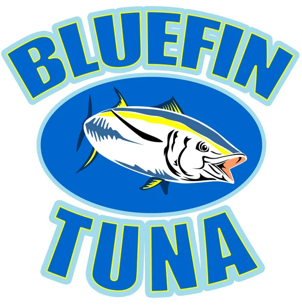 Bluefin Tonijn voorzijde — Stockfoto