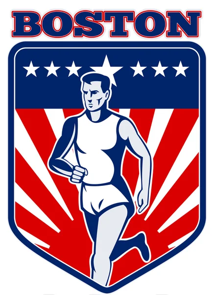 Escudo de maratona — Fotografia de Stock