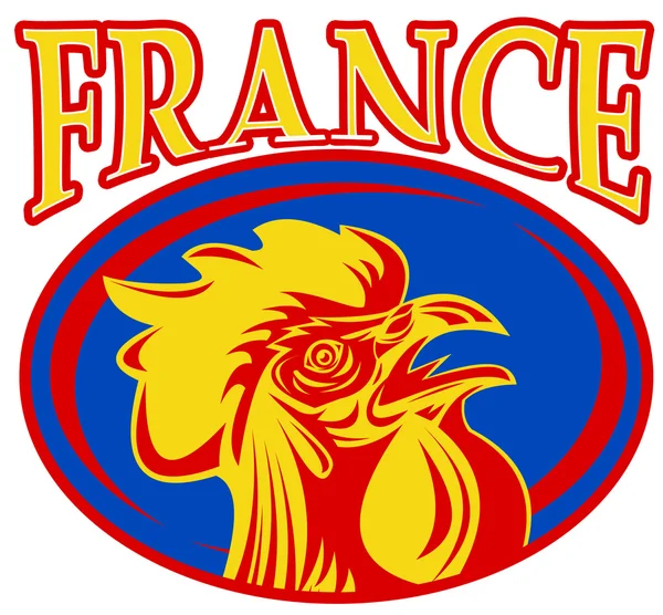 Rugby gallo mascota francia — Foto de Stock