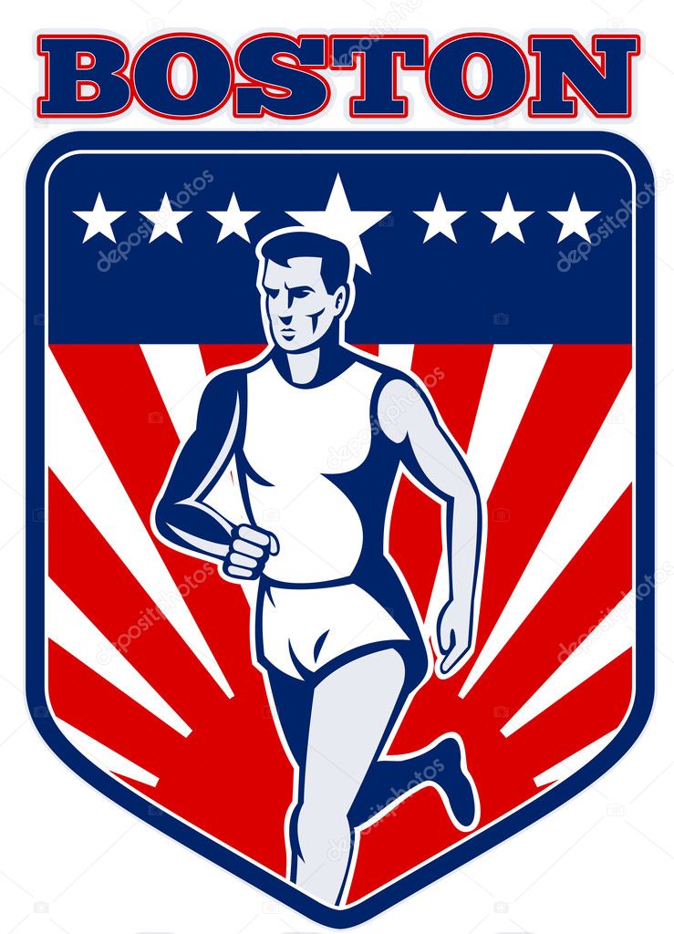 Marathon runner shield