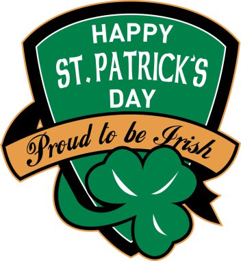 St. patrick's day shield irish clipart