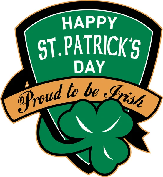 聖パトリックの日はアイルランドをシールド — ストック写真