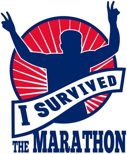 Maratónský běžec, který jsem přežil — Stock fotografie
