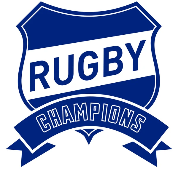 Escudo dos campeões de rugby — Fotografia de Stock