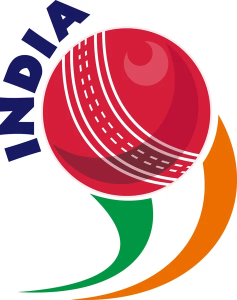 Kriketový míček z Indie — Stock fotografie
